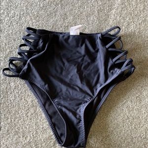 High waisted bikini bottom